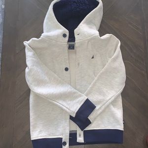 Boys Nautica cotton hoodie with faux fur